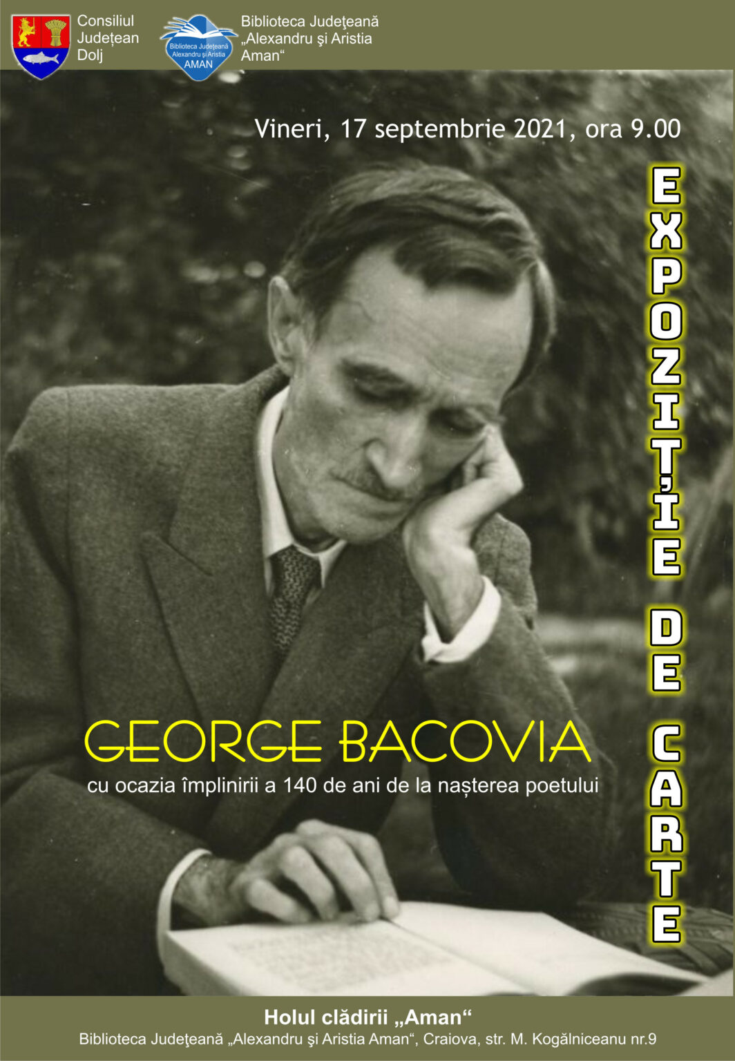 afis expo bacovia - Jurnalul Olteniei – Știri din Craiova și Oltenia