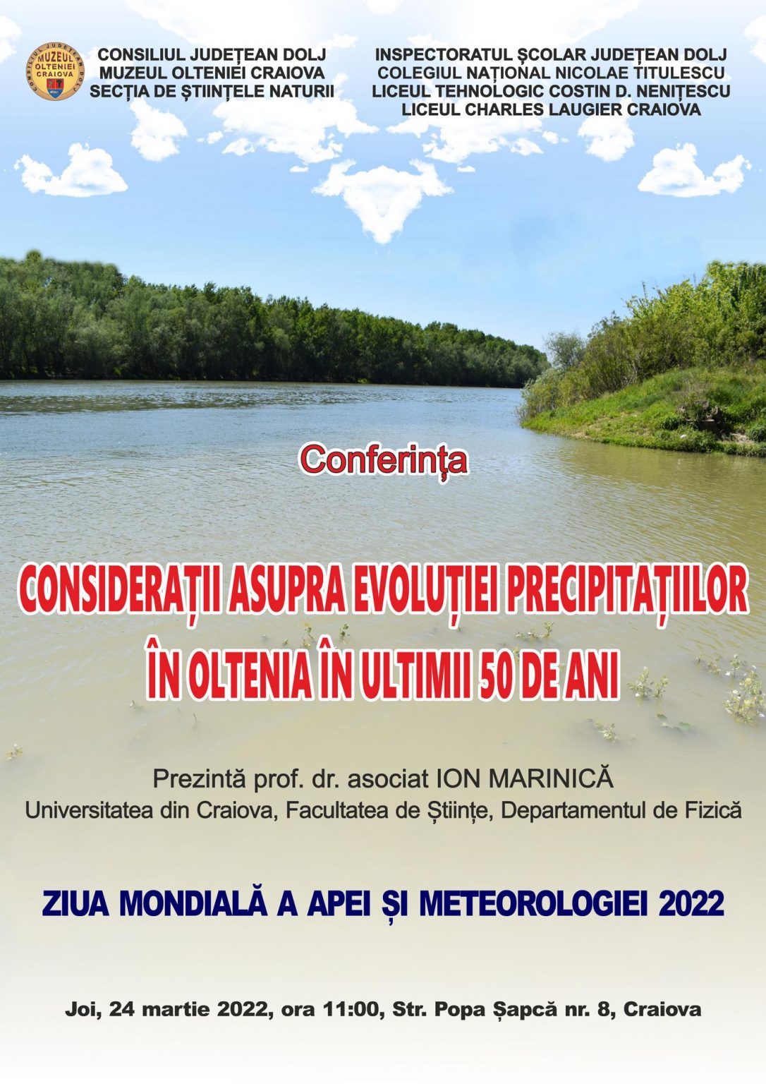 Afis Ziua Mondiala a Apei - Jurnalul Olteniei – Știri din Craiova și Oltenia