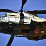 (Galerie foto) Ofertă educațională inedită a Forțelor Aeriene, la Severin. Elicopterele au survolat deasupra orașului