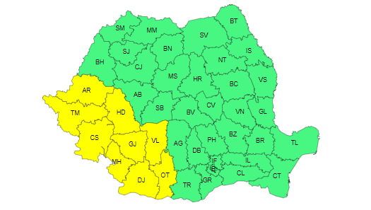 Foto: Administrația Națională de Meteorologie
