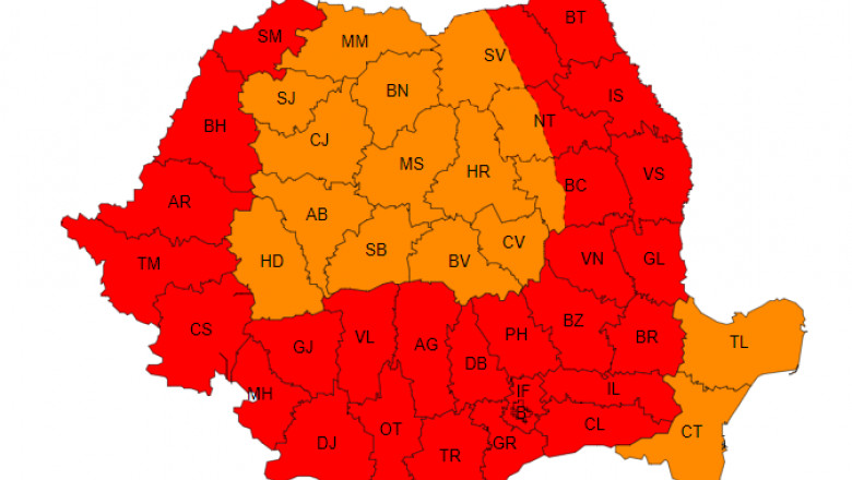 Foto: Administrația Națională de Meteorologie