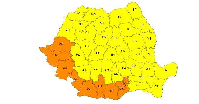 Foto: Administraţia Naţională de Meteorologie