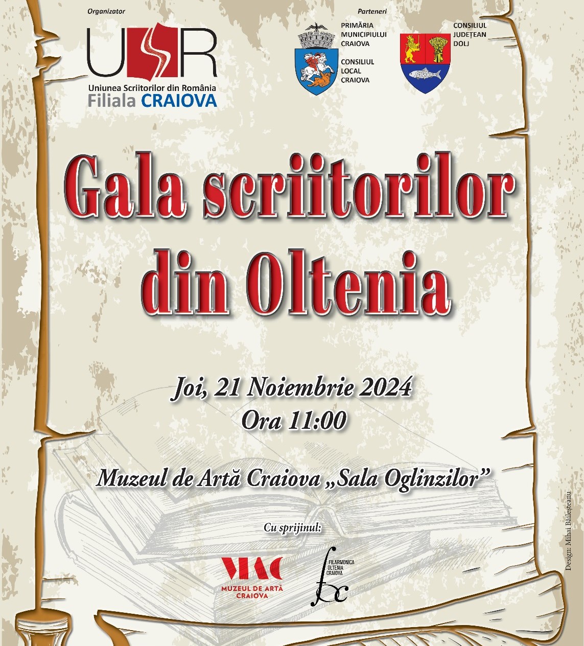 Foto: Facebook/ Filiala Craiova a Uniunii Scriitorilor din România