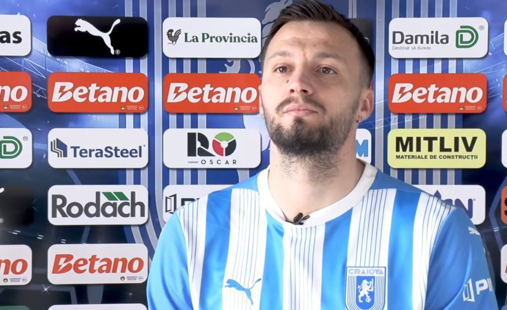 Vasile Mogoș - jucătorul care și-a anunțat plecarea de la Craiova după meciul cu Rapid
