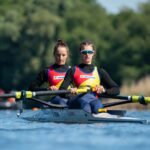 Echipajul de dublu rame feminin (JW2-). Foto: Facebook/ Federatia Romana De Canotaj