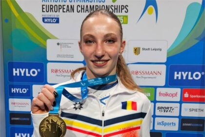 Ana Bărbosu. Foto: Facebook/ Federația Română de Gimnastic/ Emilia Nicolae