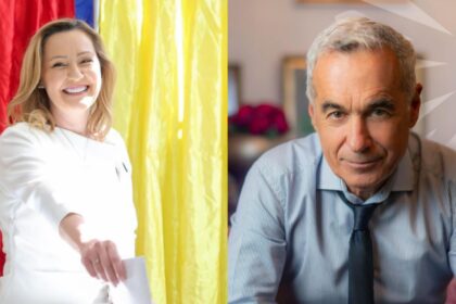 Foto: Facebook/ Elena Lasconi, Călin Georgescu. Colaj: Jurnalul Olteniei