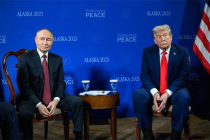 Donald Trump și Vladimir Putin, în Alaska. Foto: Facebook