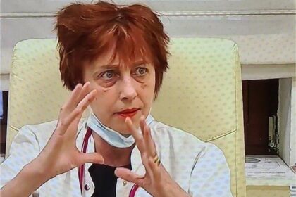 Medicul pneumolog Flavia Groșan. Foto: Captură video