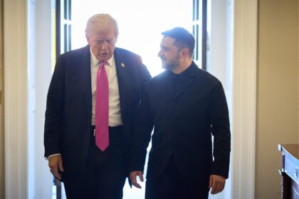 Donald Trump și Volodimir Zelenski, la Casa Albă. Foto: Facebook/ Володимир Зеленський
