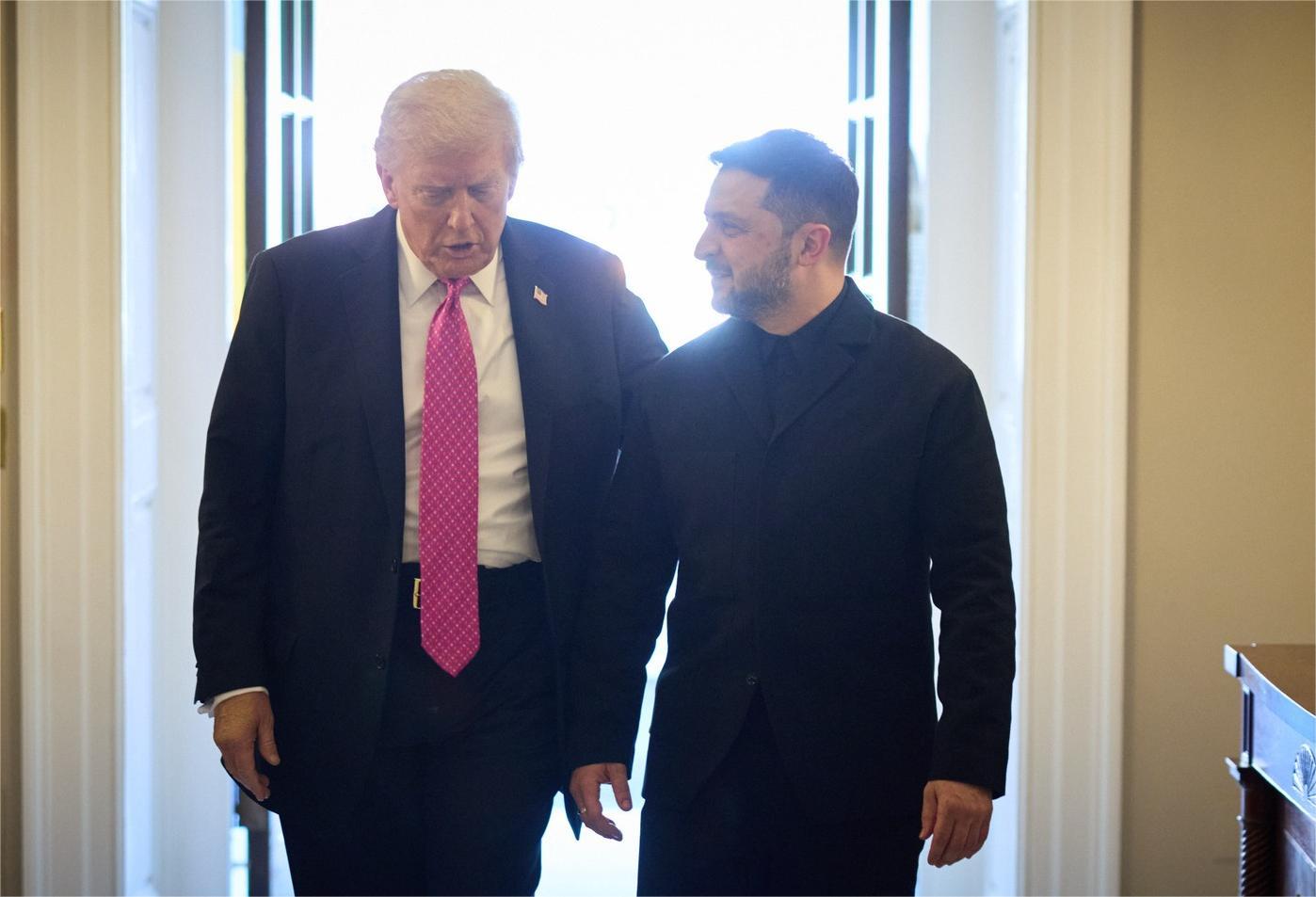 Donald Trump și Volodimir Zelenski, la Casa Albă. Foto: Facebook/ Володимир Зеленський