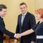 Nicușor Dan la consultările cu partidele și formațiunile politice parlamentare. Foto: presidency.ro