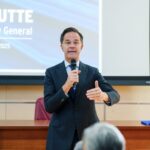 Mark Rutte, secretarul General al NATO. Foto: Facebook/ Universitatea din București