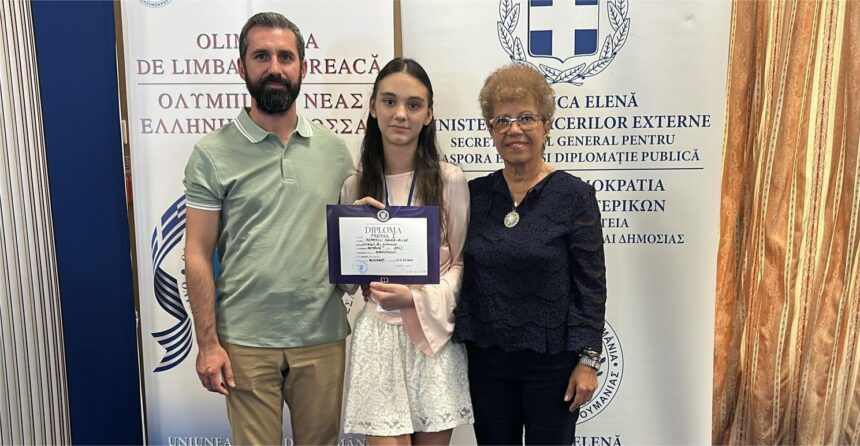 Eleva Alice-Maria Popescu. Foto: Facebook