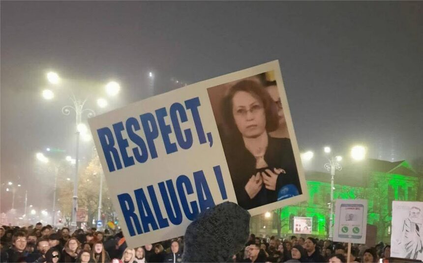 Mesaj public de solidaritate. Foto: Facebook. Sorina Marinas