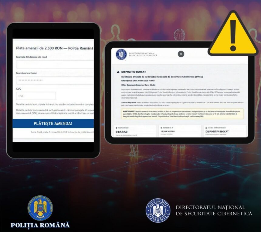 Alertă DNSC: Atacuri care golesc conturile românilor. Foto: DNSC