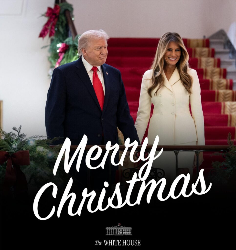 Trump, mesaj de Crăciun pentru „gunoaiele de stânga”. Foto: Facebook