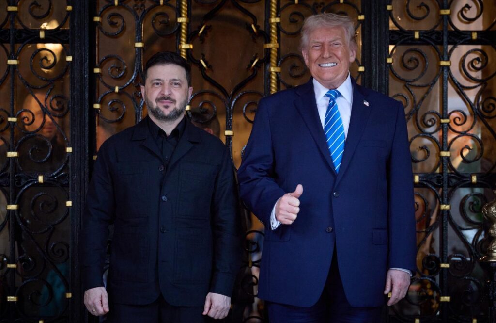 Trump și Zelenski, întâlnire la Mar-A-Lago. Foto: Facebook/Володимир Зеленський