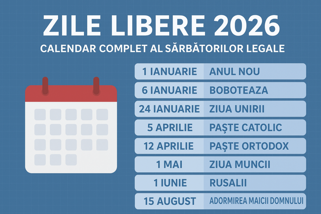 Zile libere în 2026. Foto: Pixabay - Jurnalul Olteniei – Știri din Craiova și Oltenia Zile libere în 2026. Foto: Pixabay