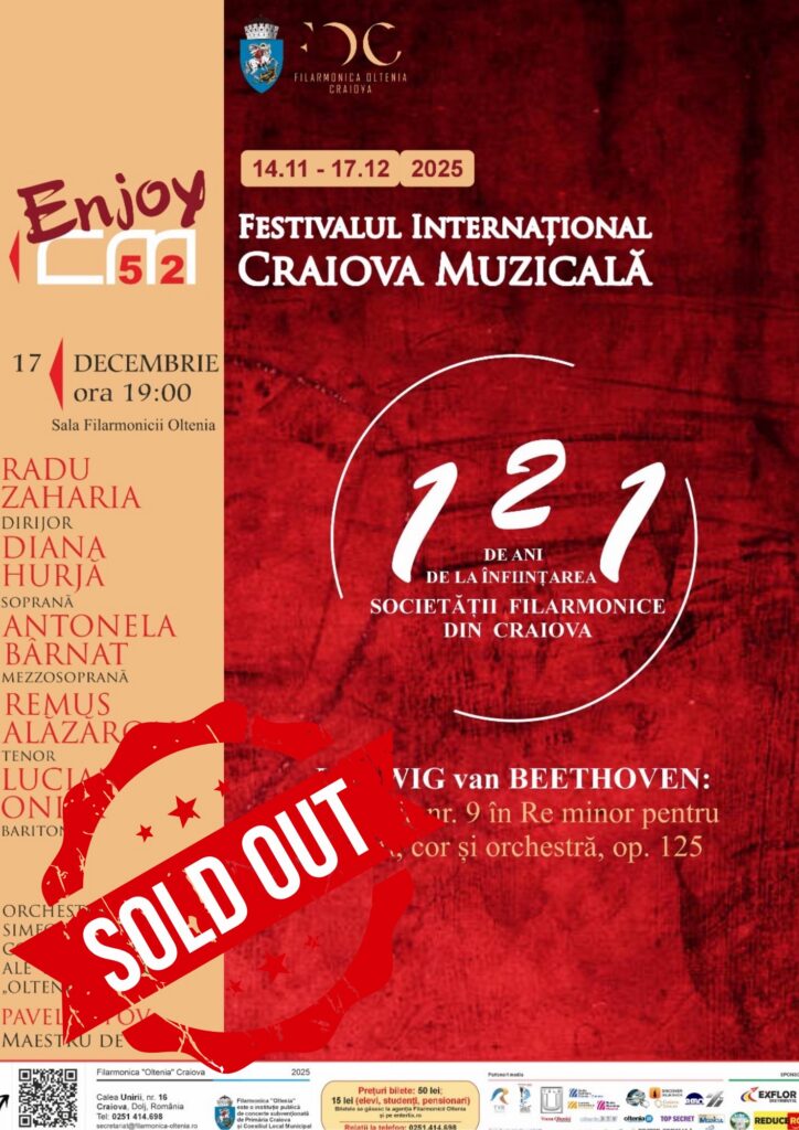 Afis Filarmonica Oltenia 17 dec 25 - Jurnalul Olteniei – Știri din Craiova și Oltenia