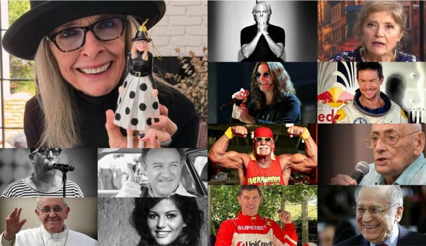 Figuri celebre care s-au stins în 2025. Colaj: Jurnalul Olteniei