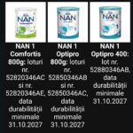 Alertă alimentară: Lapte NAN Nestlé retras urgent din magazine