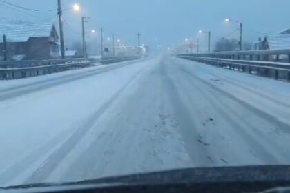 Ninsoare de Crăciun în Oltenia: cod galben și viscol