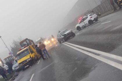 Accidentul s-a produs pe strada Drăgăneşti din Slatina, zona Pirelli
