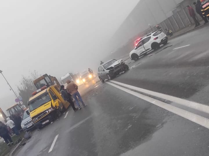 Accidentul s-a produs pe strada Drăgăneşti din Slatina, zona Pirelli