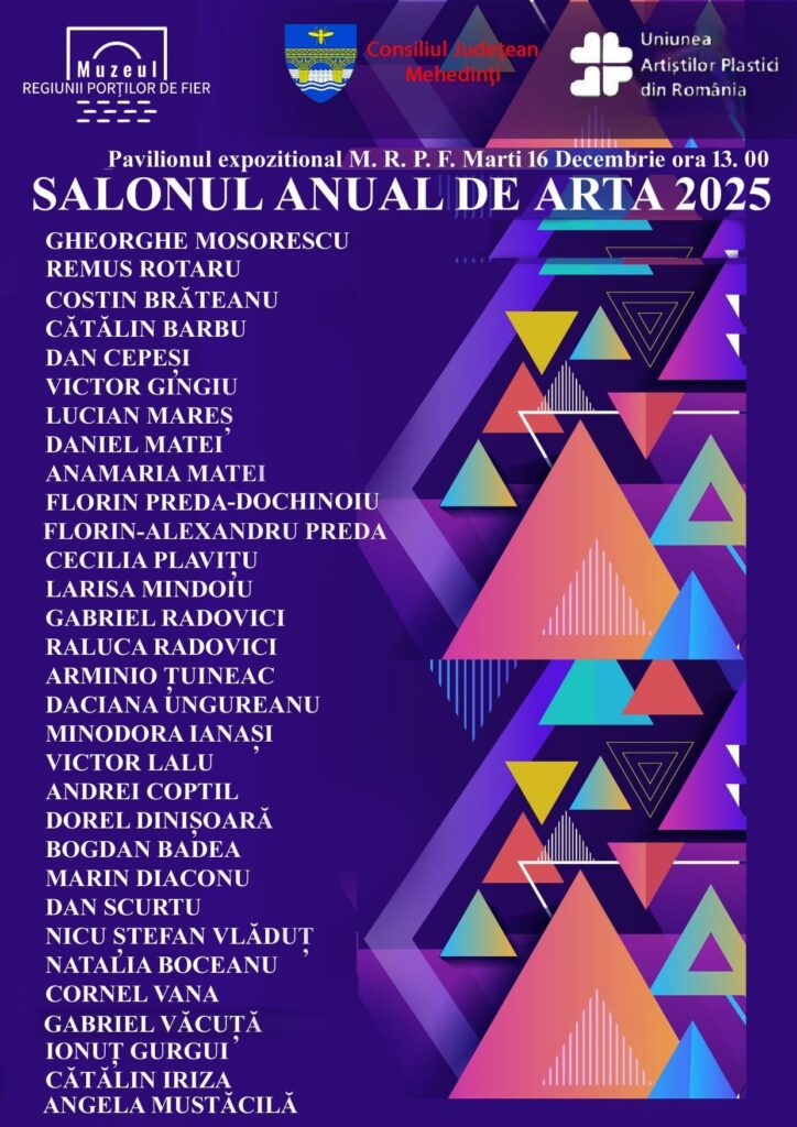 afis1 - Jurnalul Olteniei – Știri din Craiova și Oltenia Salonul Anual de Artă 2025, eveniment major în Mehedinți