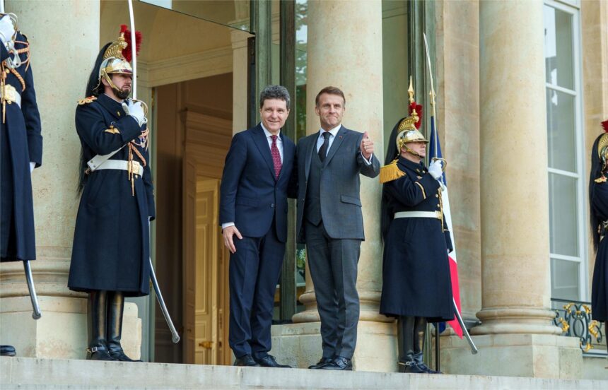 Macron, mesaj în română. Foto: presidency.ro