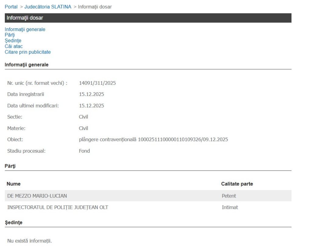 proces mario de mezzo permis - Jurnalul Olteniei – Știri din Craiova și Oltenia