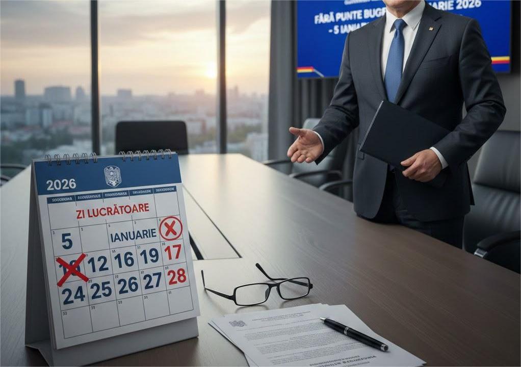 Gata cu „punțile” bugetare: 5 ianuarie, zi lucrătoare