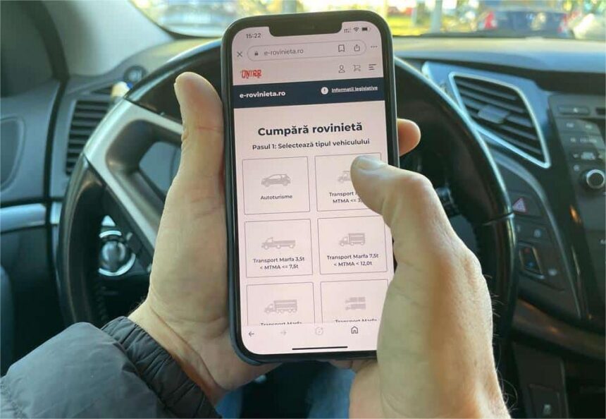 Rovinieta 2026: Tarife, amenzi și puncte de vânzare: Foto: Compania Nationala de Administrare a Infrastructurii Rutiere