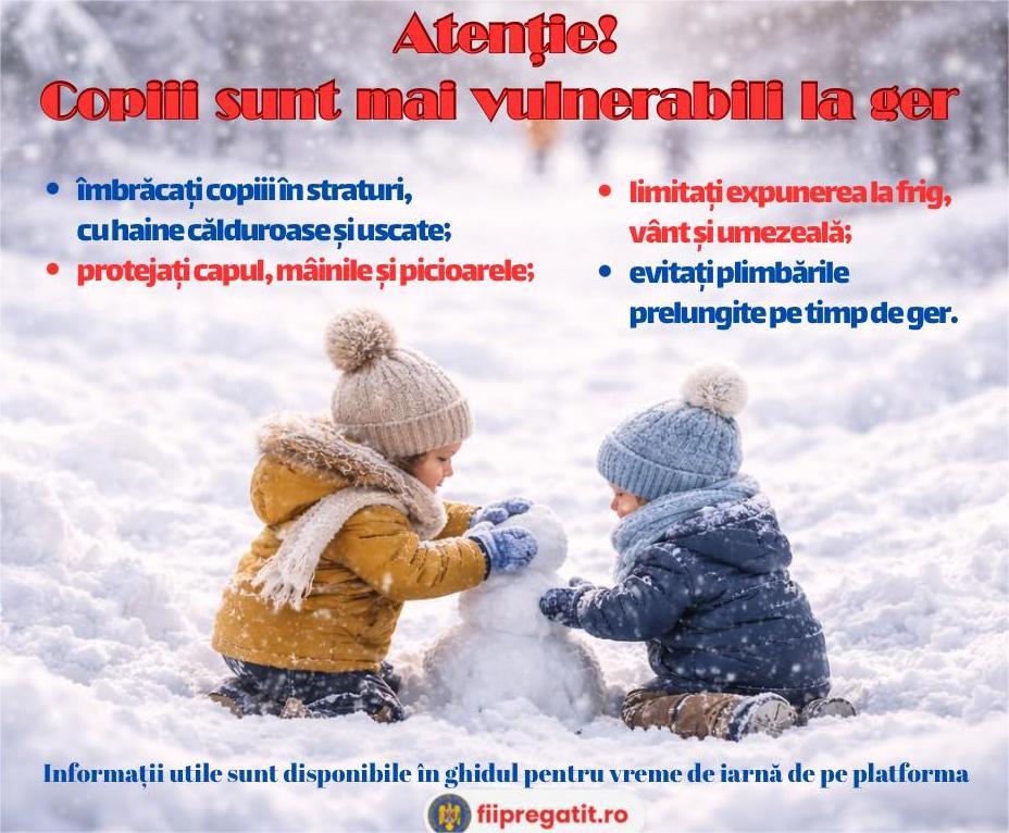 Cum protejăm copiii de ger. Ghid esențial pentru părinți