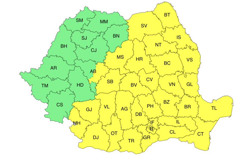 Alertă meteo: Val de ger în România până miercuri