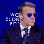 Top Gun la Davos: Ochelarii lui Macron au „rupt” internetul. Foto: Captură video