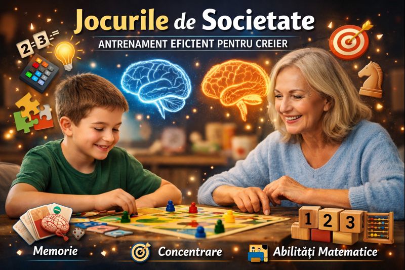 Jocurile de societate, antrenament eficient pentru creier