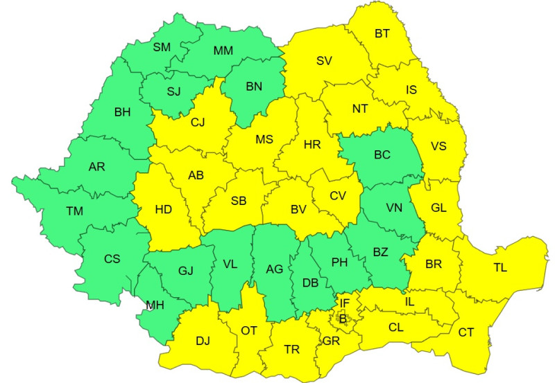 Alertă ANM: Codul galben de ger, extins până joi