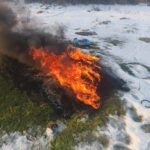 Arderi ilegale în Dolj: Femeie prinsă în flagrant