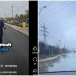 Strada Agricultorului din Slatina, sub ape la prima ploaie după asfaltare. De Mezzo, ironizat pentru „condițiile decente”