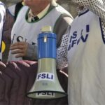 Protest în Educație: Profesorii și studenții la Guvern. Foto: Fsli Romania