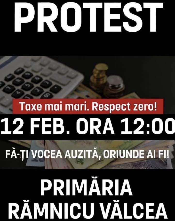 Vicențiu Mocanu anunță protest față de taxe, la Primăria Râmnicu Vâlcea