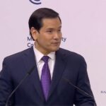 Marco Rubio la München: SUA rămâne „copilul Europei”. Foto: Captură video