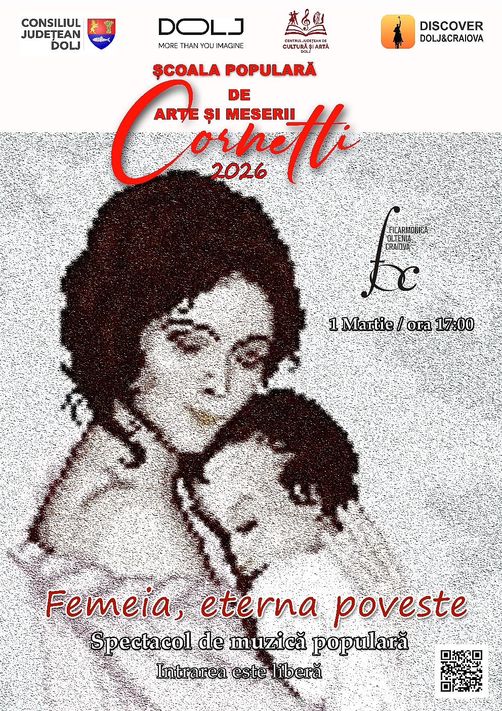 CJCA Dolj: „Femeia, eterna poveste”, spectacol la Craiova