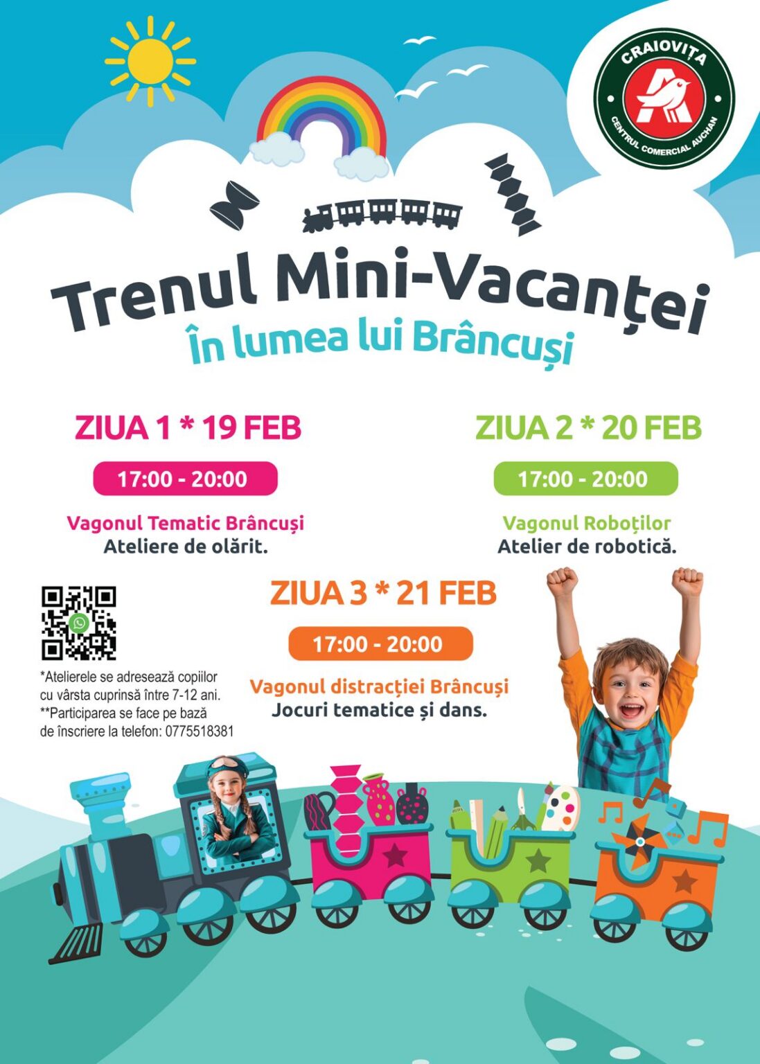 Ateliere copii Craiova - Trenul mini vacantei