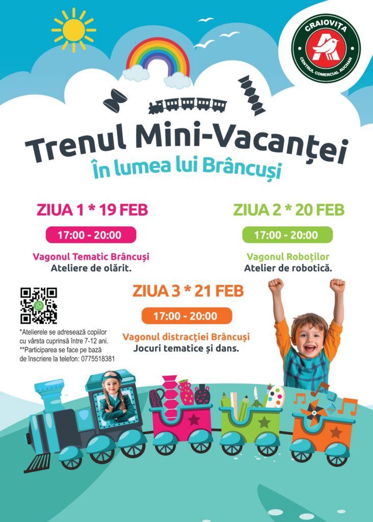 Ateliere copii Craiova - Trenul mini vacantei