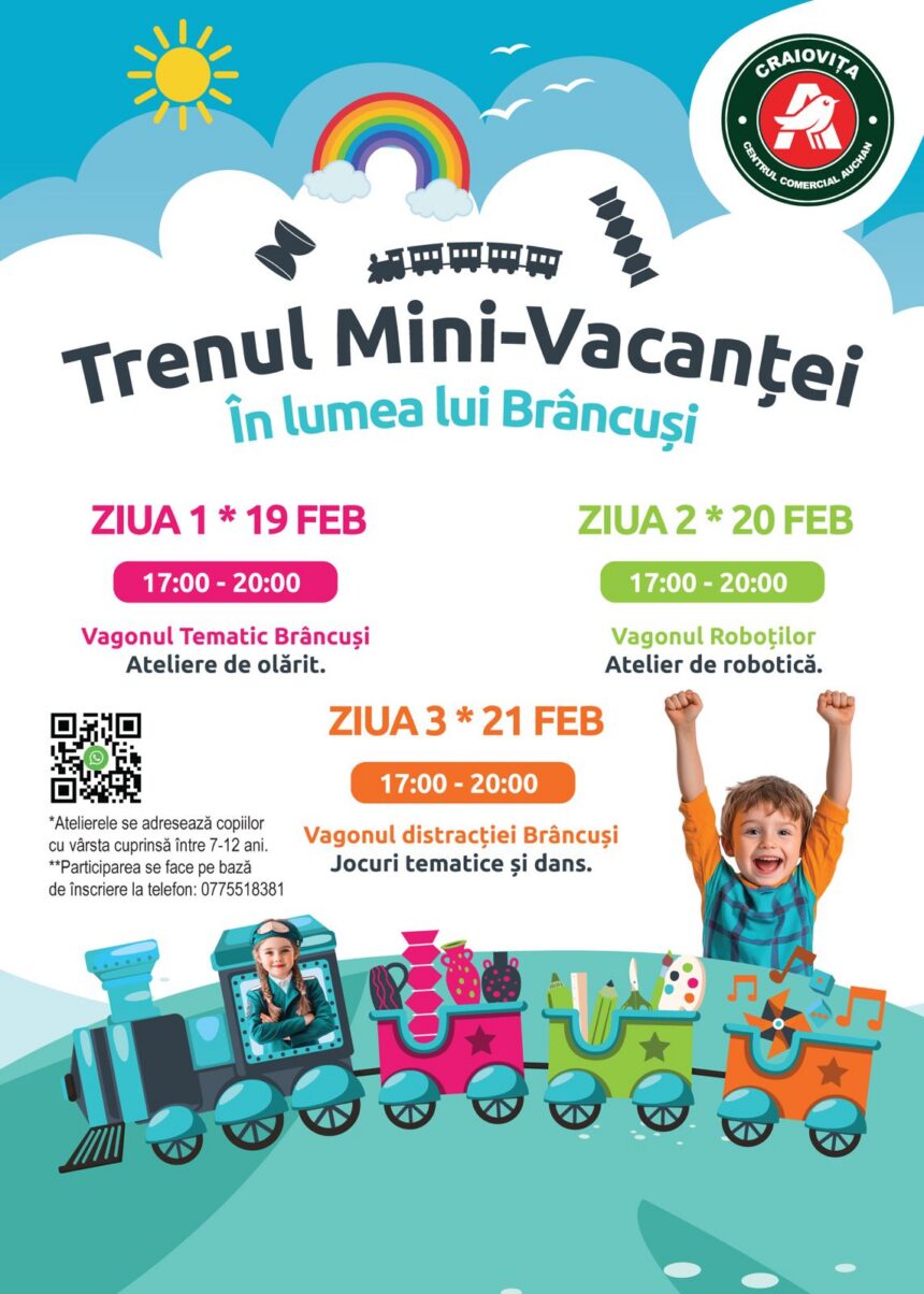 Ateliere copii Craiova - Trenul mini vacantei