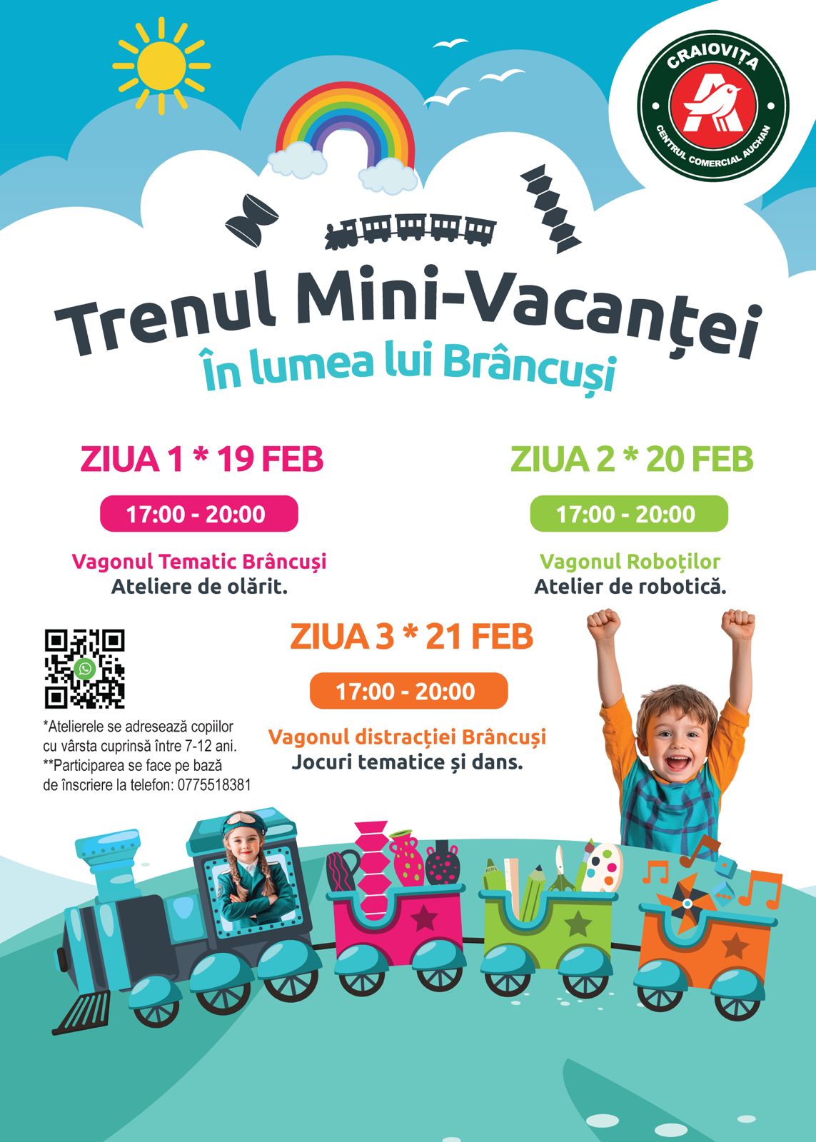 Ateliere copii Craiova - Trenul mini vacantei