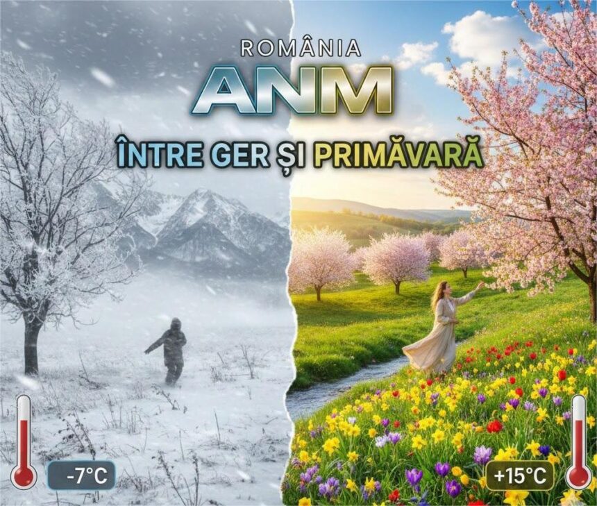 ANM: România, între primăvară și ger